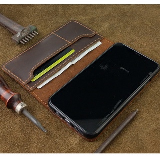 Bao Da Iphone XS Max Handmade Da Bò Thật