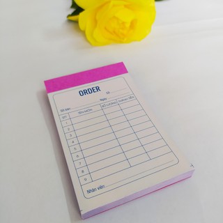 Sổ order 2 liên 7x10cm 100 tờ - 4 quyển