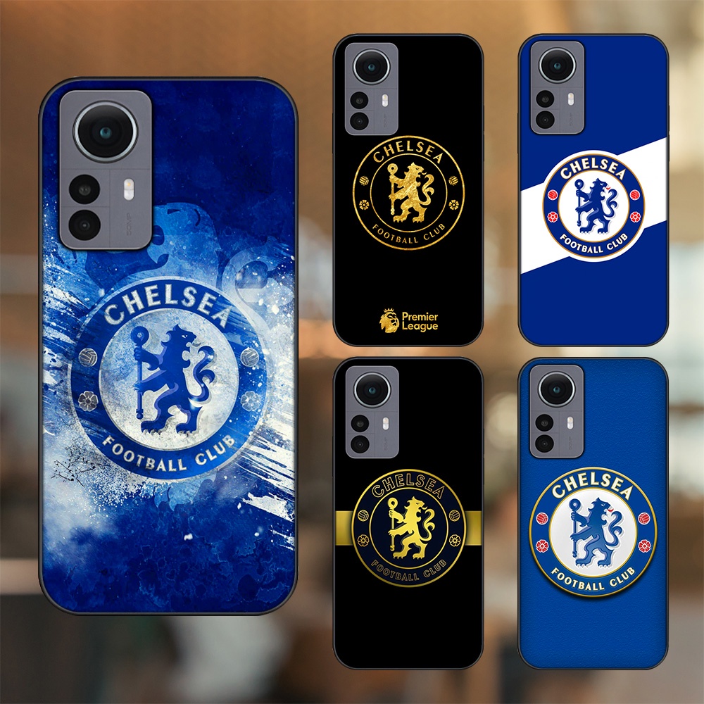 Ốp lưng Xiaomi 12 viền đen in hình Chelsea FC