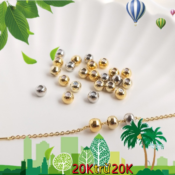 💖Đồ trang sức DIY💖Túi Hạt Xỏ Lỗ 14k Vàng 18k Tự Làm Đồ Trang Sức