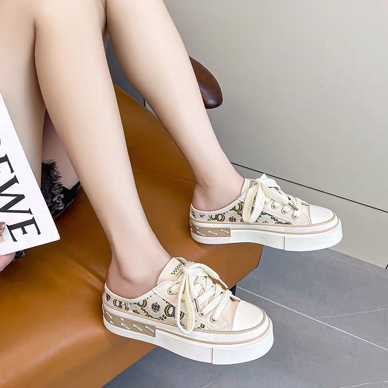 Giày sục thể thao nữ SUNNY đế bánh mì cá tính