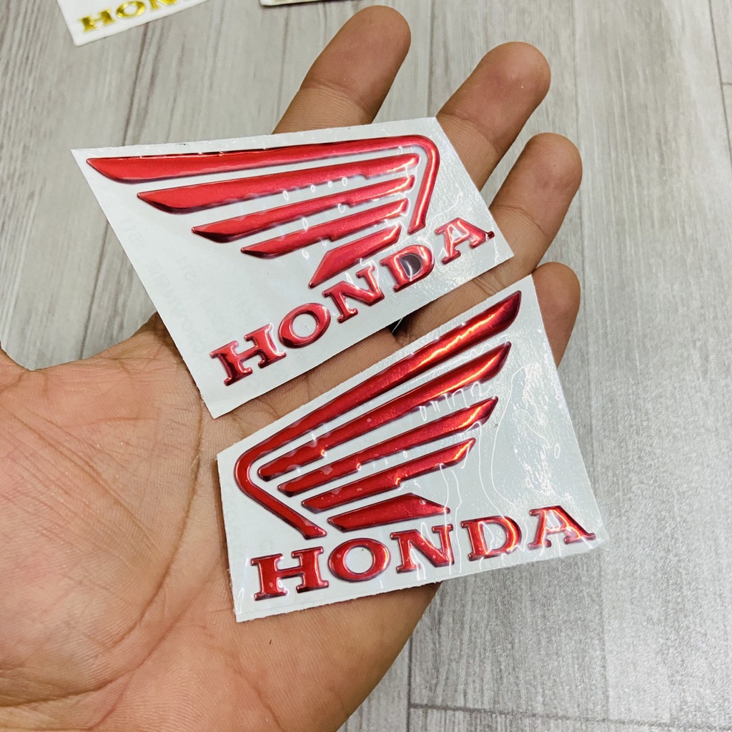 Bộ tem chữ kèm logo cánh chim chất liệu nhựa dẻo mạ chrome sáng bóng