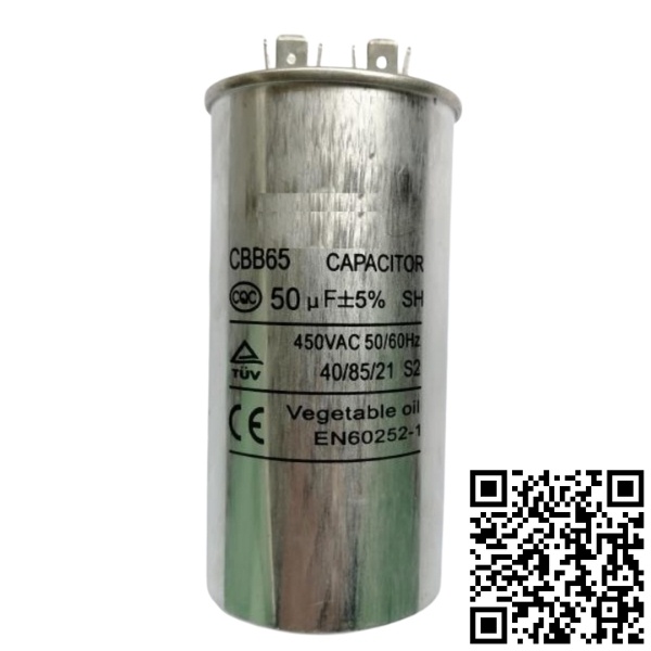 Tụ Điện Vỏ Nhôm Cbb65 Tụ Ngậm Dầu Dùng Trong Động Cơ Điện Như Máy Lạnh, Tủ Lanh, Máy Giặt, Máy Bơm, Máy Rửa Xe Một Pha