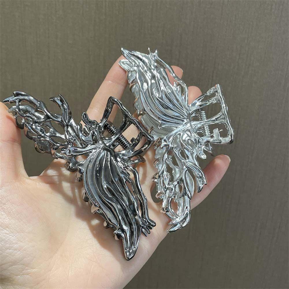 Kẹp Tóc Đuôi Ngựa Cỡ Lớn Thiết Kế Đục Lỗ Phong Cách Hàn Quốc Thời Trang Cho Nữ Giá Đ