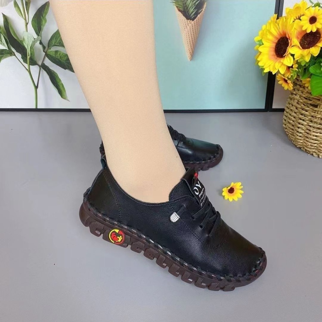 Giày Thể Thao Da Đế Mềm Thoải Mái Dành Cho Nữ Size 35-41