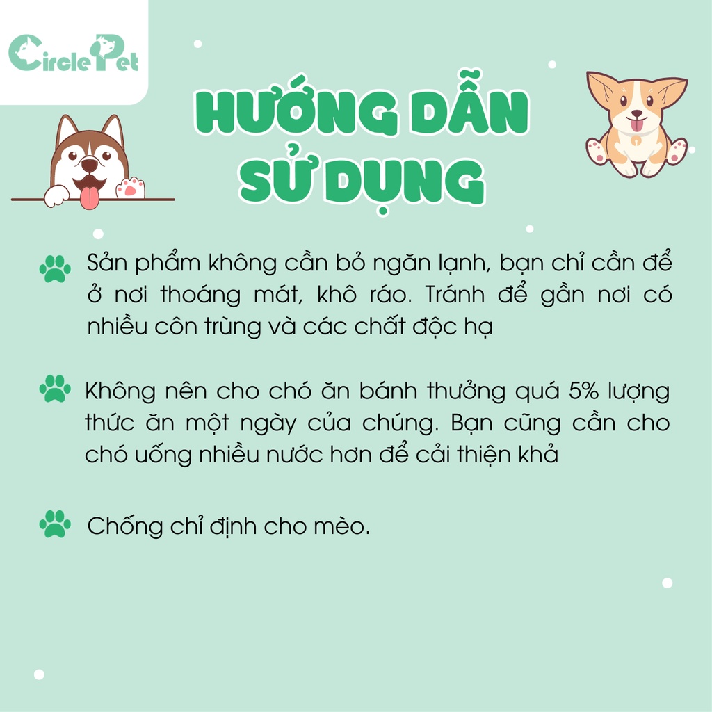 Snack Dinh Dưỡng - Bánh Thưởng Cho Chó Jerhigh Nhiều Vị Siêu Dinh Dưỡng Hàng Thái Lan Gói 70gr - Circle Pet