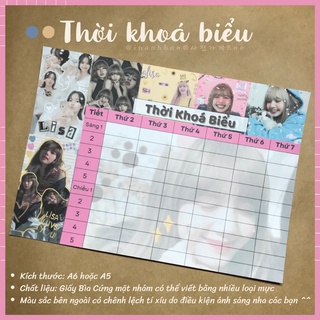 Thời khoá biểu blackpink - lisa | inanhboo