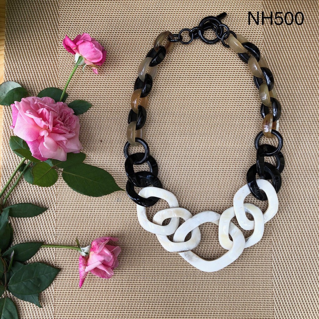 Trang sức vòng cổ bằng sừng - Thời trang hiện đại sang trọng - đẳng cấp - độc lạ (NH500) - Necklace of Hahanco