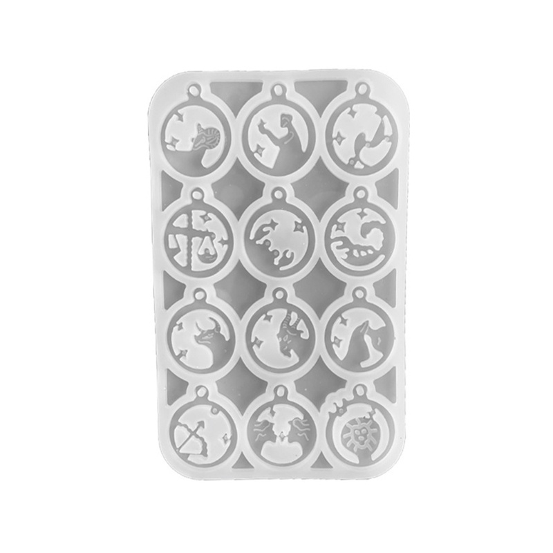 Khuôn Silicone Làm Bông Tai / Móc Khóa Bằng Epoxy UV DIY