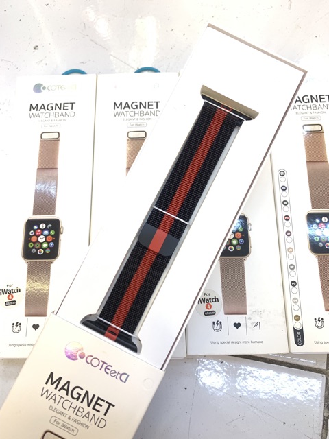 [Mã ELFLASH5 giảm 20K đơn 50K] [Đã có màu xanh rêu] Dây thép milan Apple Watch size 38- 40-42-44mm chính hãng COTEet.CI