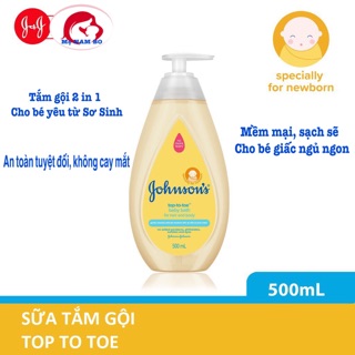 [ CHÍNH HÃNG ] Sữa Tắm Gội Toàn Thân JOHNSON Baby Chai Vòi 500ml An Toàn, Sạch Sẽ và Mềm Mại Cho Da Bé Yêu