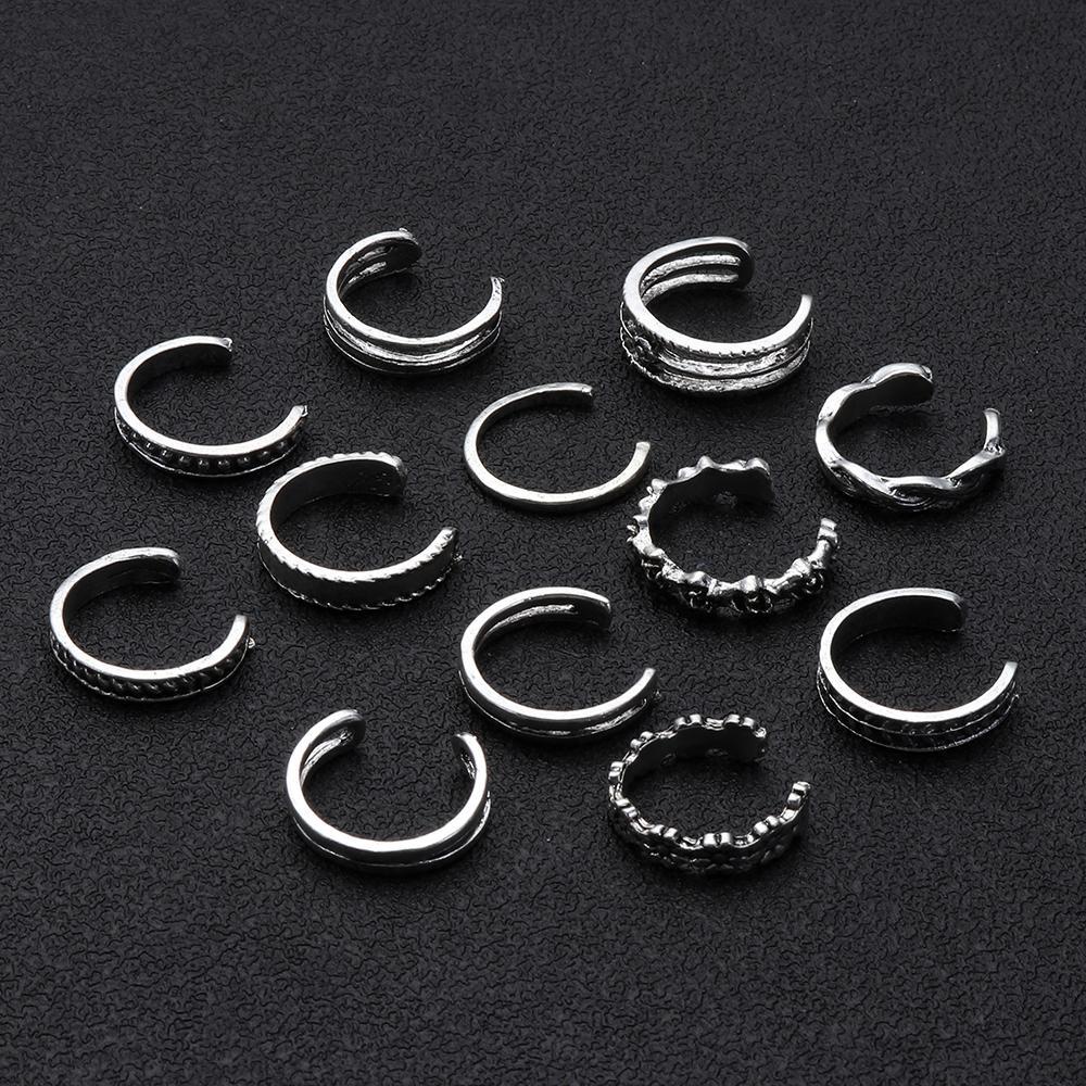 Bộ 12 Nhẫn Đeo Ngón Chân Thời Trang Đi Biển Mùa Hè