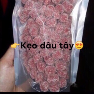 1kg kẹo dâu tây chua ngọt đặc sản đà lạt