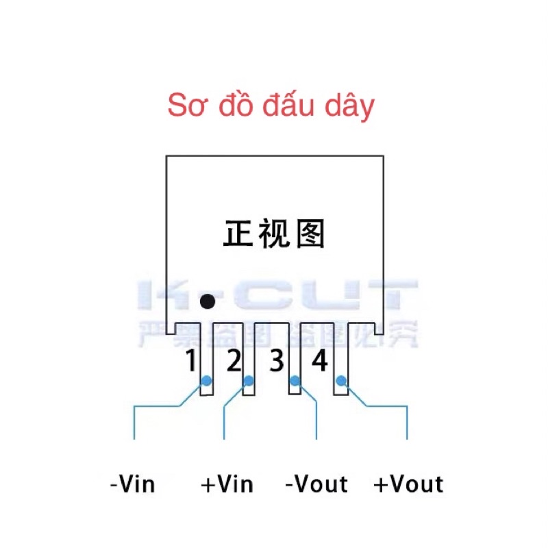 Module nguồn cách ly K-CUT B1205S-1W B1212S-1W