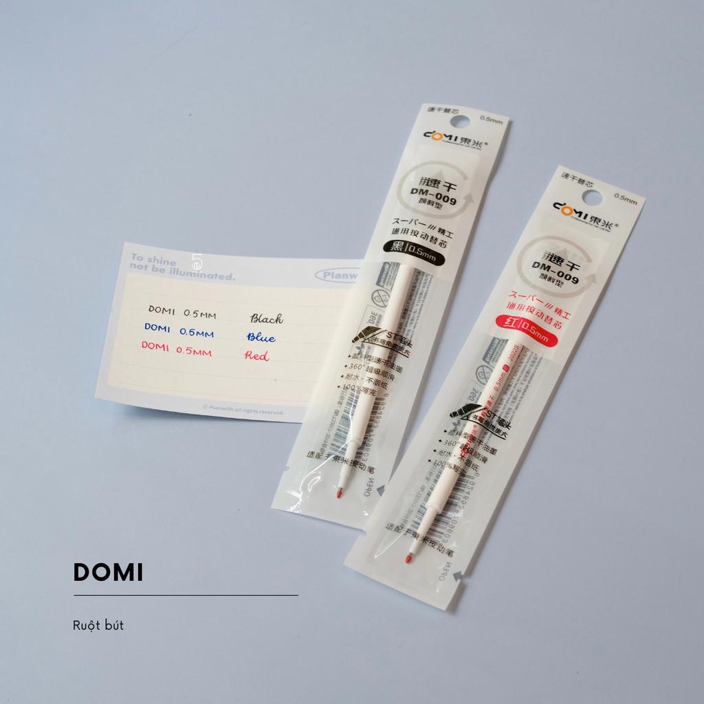Bút Gel Bấm Domi Ngòi 0.5mm Vỏ Nhiều Màu Pastel DM902