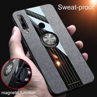 Ốp Điện Thoại Da Có Vòng Đỡ Nam Châm Cho Huawei Y5 Y6 Y7 Pro Y9 Prime 2019 Huawei P Smart Z