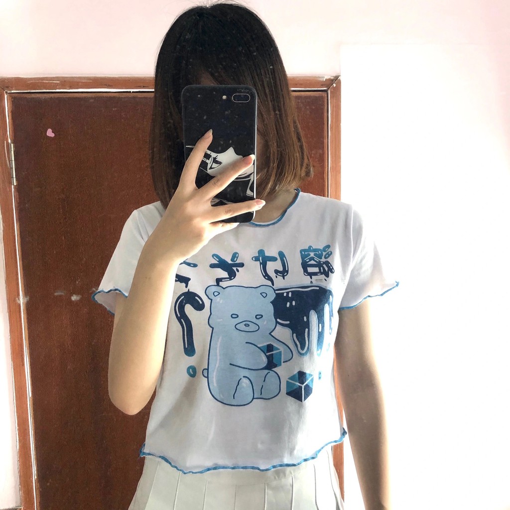 <S-XL> ÁO CROPTOP FORM RỘNG HÌNH GẤU BĂNG GIÁ SIÊU XINH (ẢNH THẬT CUỐI) - ORDER 10 NGÀY | BigBuy360 - bigbuy360.vn