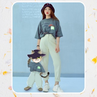 Quần baggy trơn / creamy jeans 2