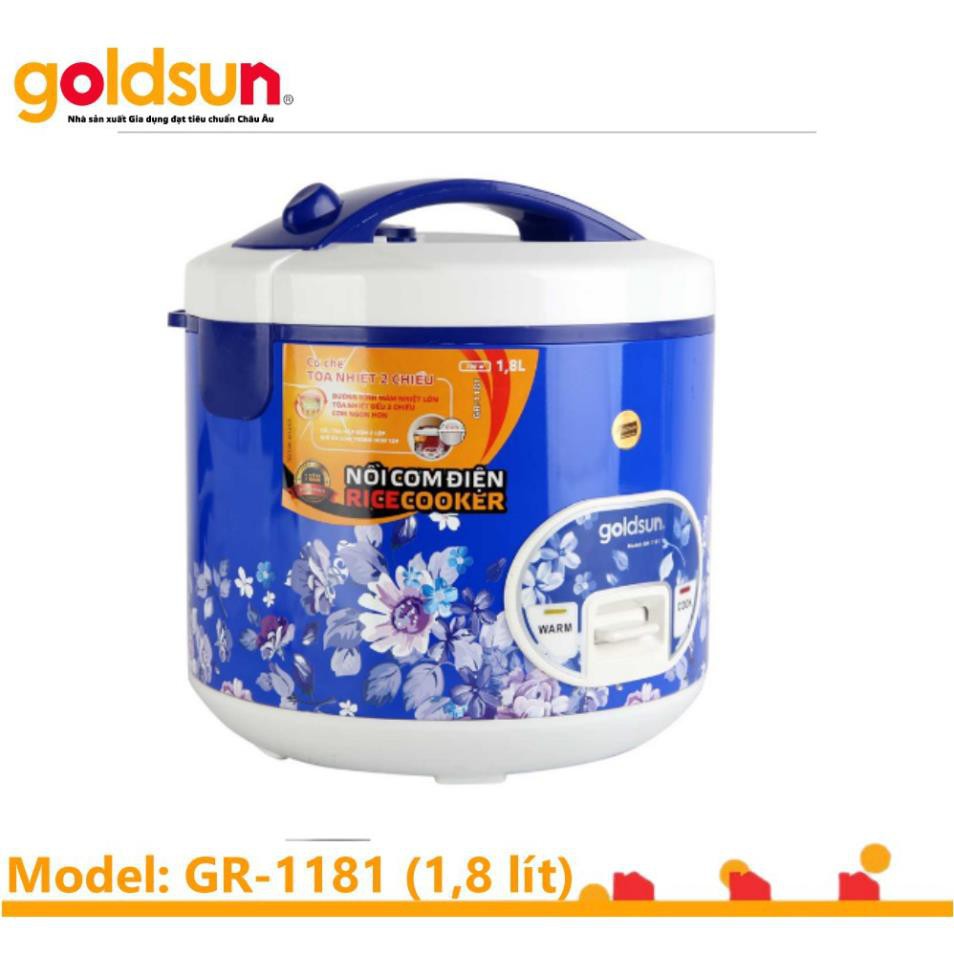 NỒI CƠM ĐIỆN CƠ 1.8L GOLDSUN GR-1181(DB)