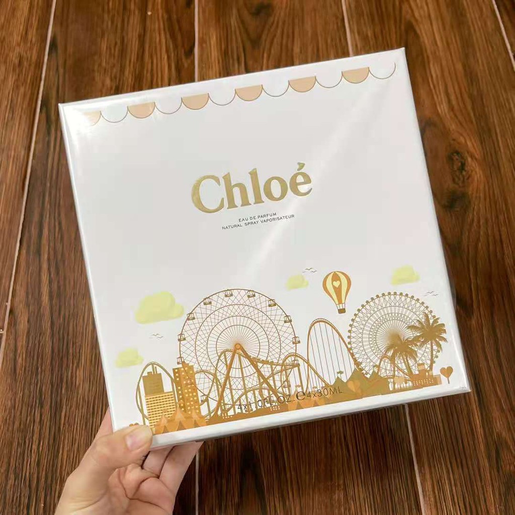 CHLOE (Hàng Mới Về) Bộ Bốn Hộp Nước Hoa 30ml Hình Trái Tim Xinh Xắn | BigBuy360 - bigbuy360.vn