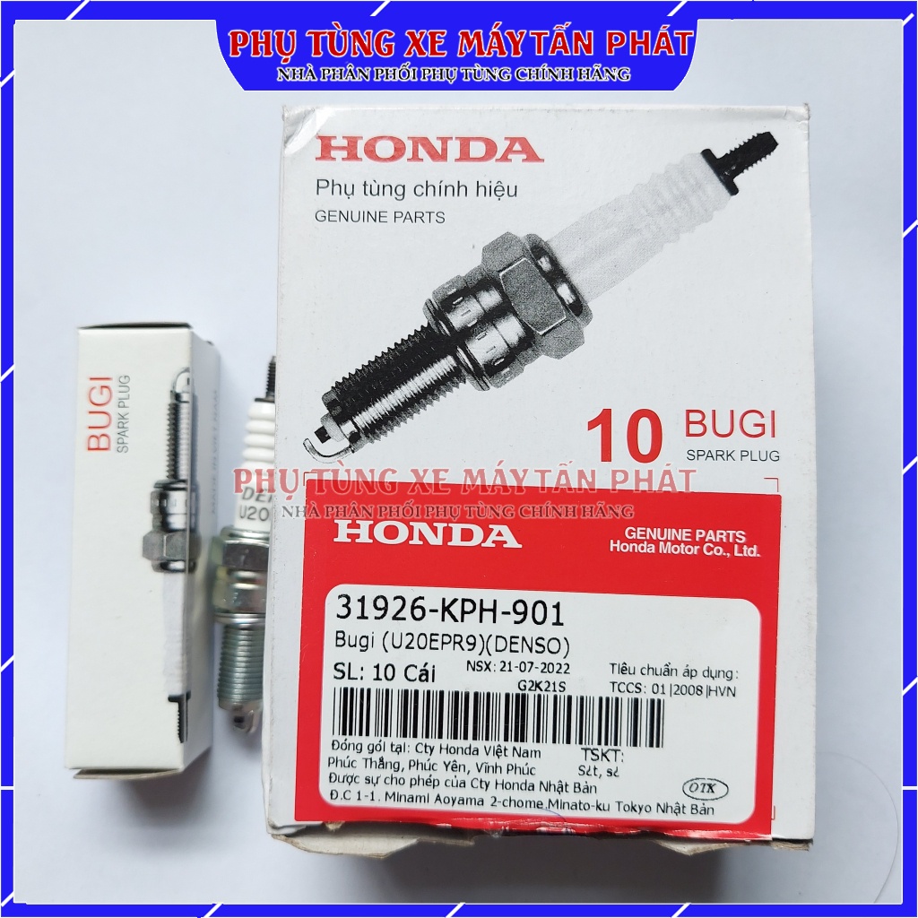 Bugi  U20EPR9 Chính Hãng Honda Xe Máy Future II /Future Neo /Future X /Future 125 /31926-KPH-901