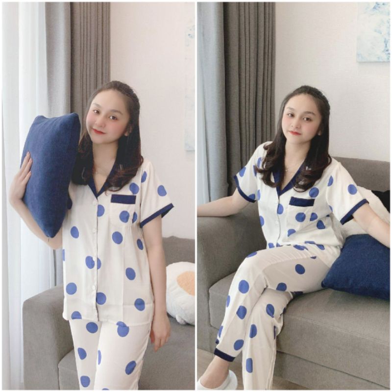 Đồ bộ Pijama tay ngắn lụa cao cấp
