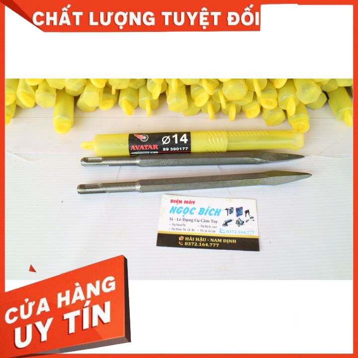 Mũi đục bê tông avatar nhọn và bẹt phi 14