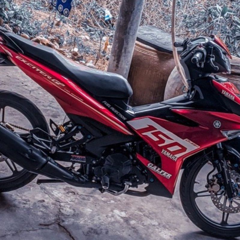 Tem Rời Xe Yamaha Exciter 150 Mẫu Mới 2020 Dán Xe Đỏ