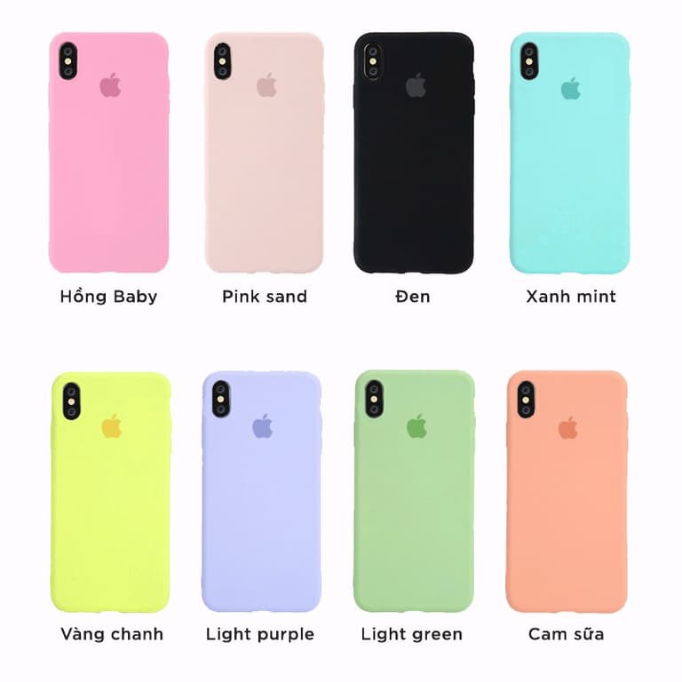 Ốp lưng iphone TRƠN DẺO 8 MÀU 5/5s/6/6plus/6s/6s plus/6/7/7plus/8/8plus
