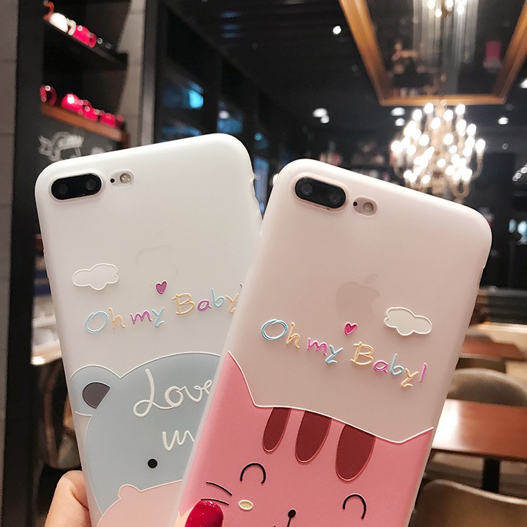 Ốp lưng iphone Oh My Baby TPU trơn dẻo mềm 5/5s/6/6plus/6s/6splus/7/7plus/8/8plus/x/xr/xs/11/12/pro/max/plus/promax | BigBuy360 - bigbuy360.vn