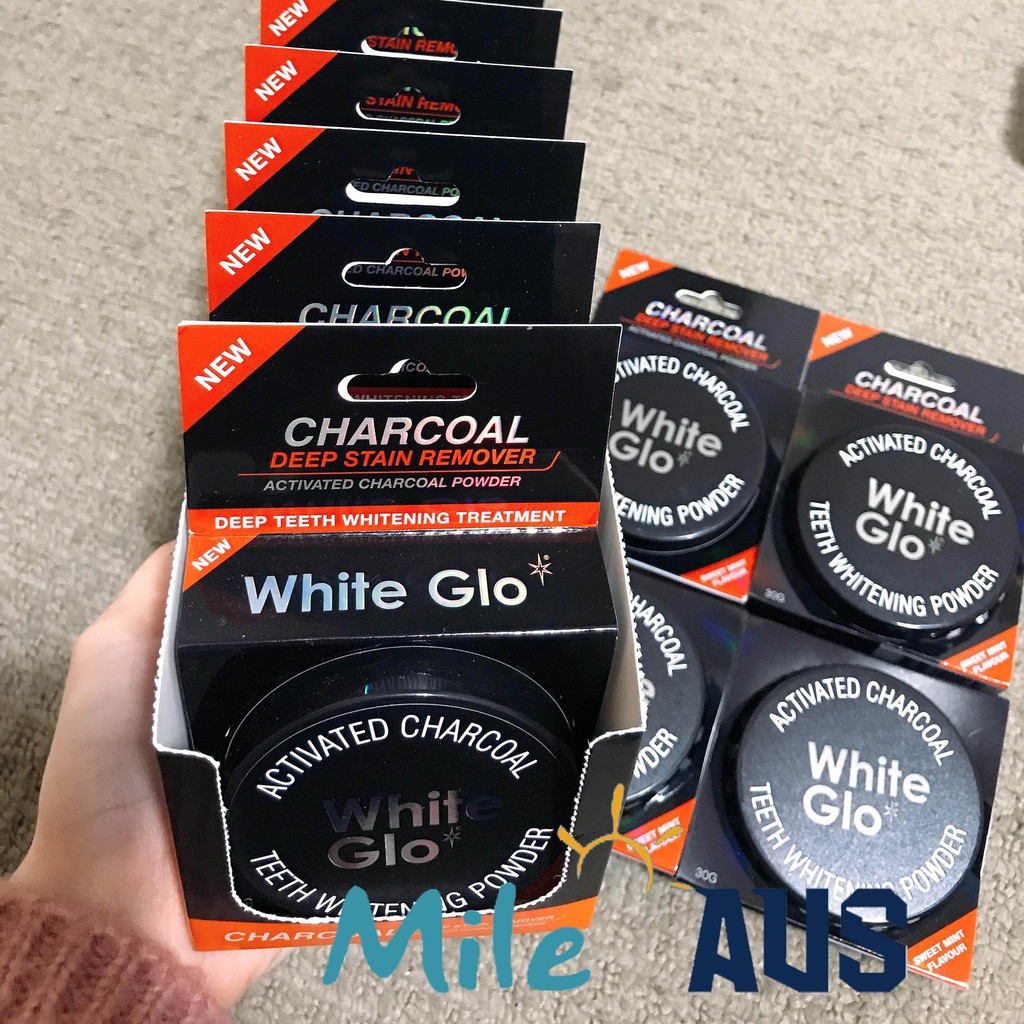 Bột than hoạt tính tẩy trắng răng White Glo 30g