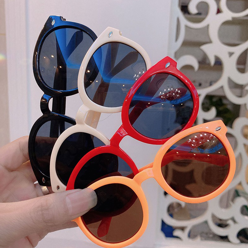 Kính Mát Chống Tia UV Họa Tiết Dễ Thương Dành Cho Bé Trai Và Bé Gái