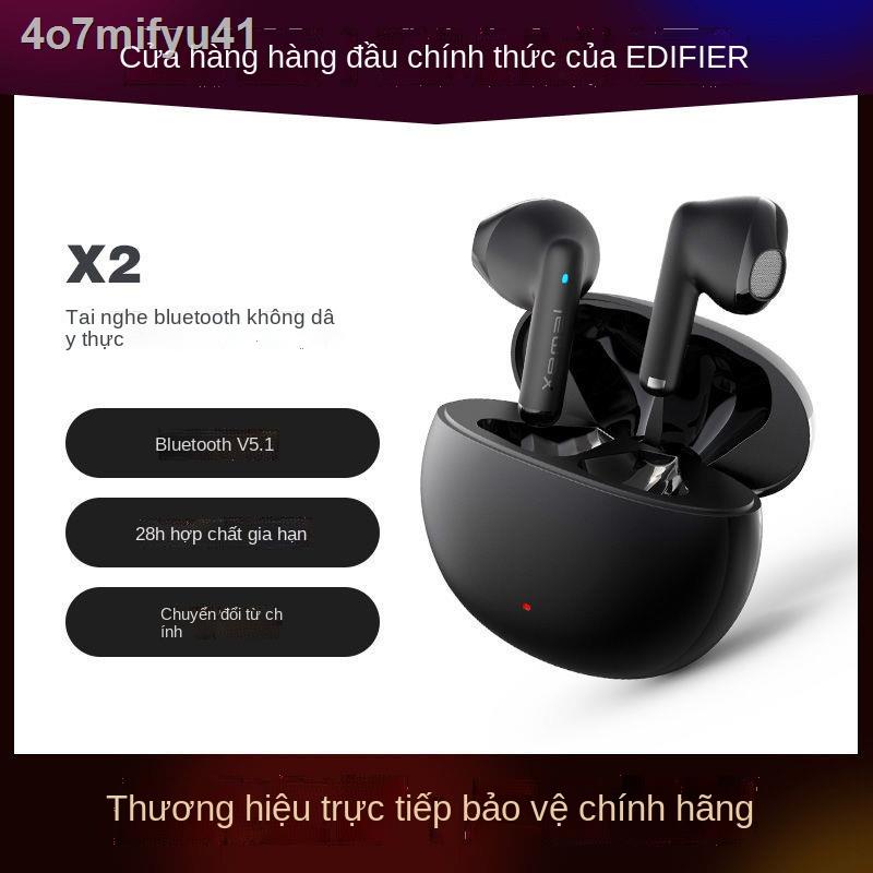 ✧Tai nghe bluetooth không dây thực sự Edifier x2 5.1 chơi game bán trong có thời lượng pin dài cho điện tho
