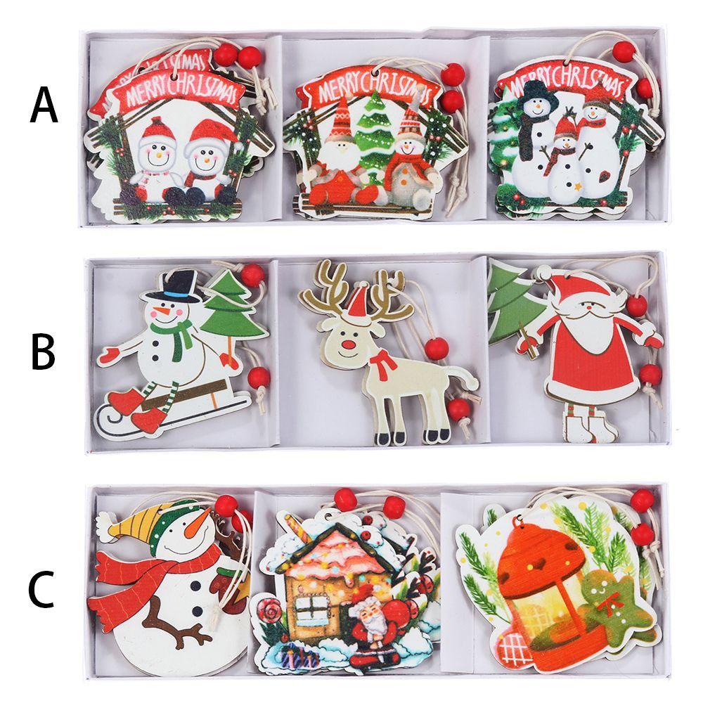 LONTIME Hộp 6 Phụ Kiện Trang Trí Cây Thông Noel