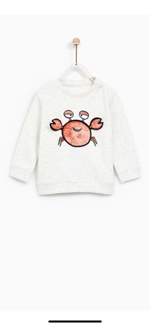 [ZARA XUẤT XỊN] Bộ nỉ Zara 3D hình cua/Mickey bé trai