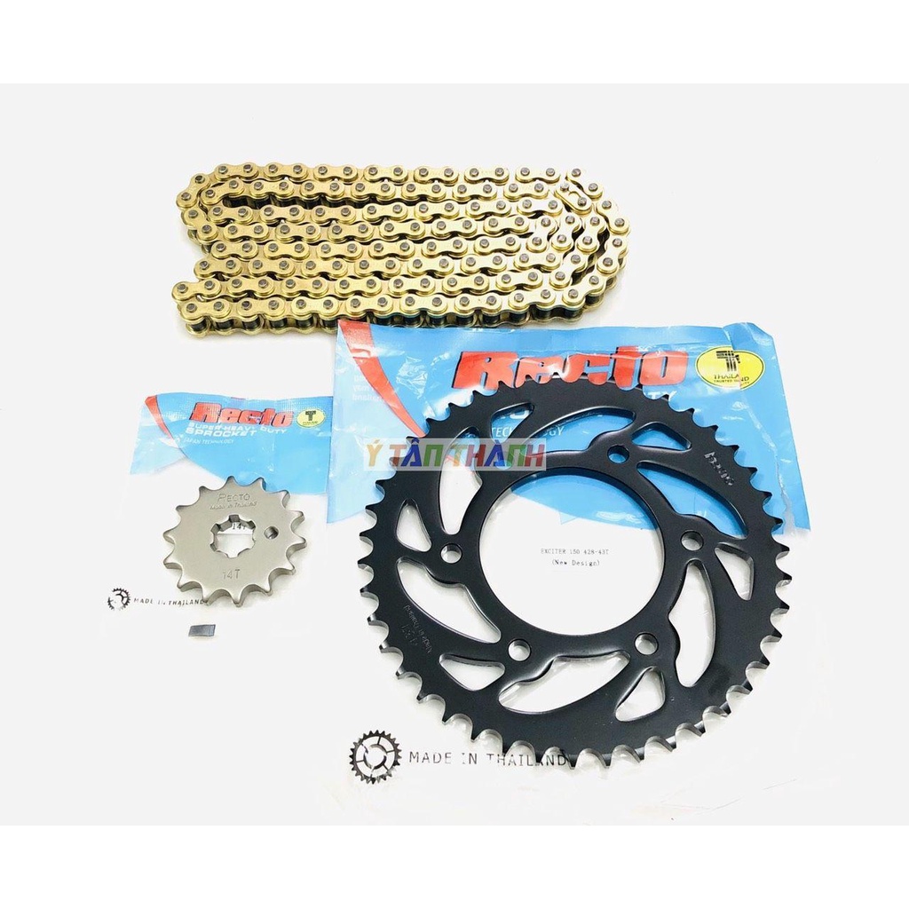 nhông sên dĩa recto exciter 150 MS 271