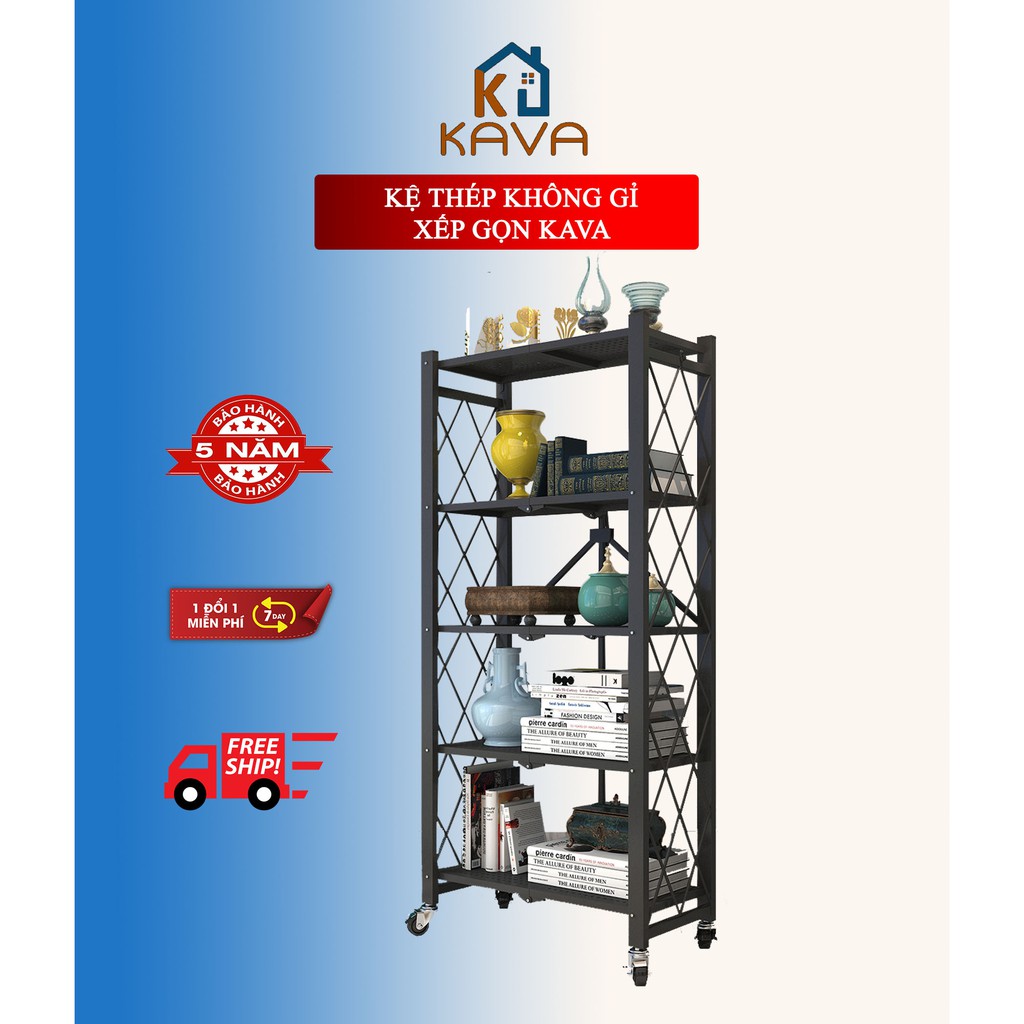[BẢO HÀNH 5 NĂM] KỆ ĐỂ ĐỒ DI ĐỘNG 5 TẦNG, Kệ để lò vi sóng Kava