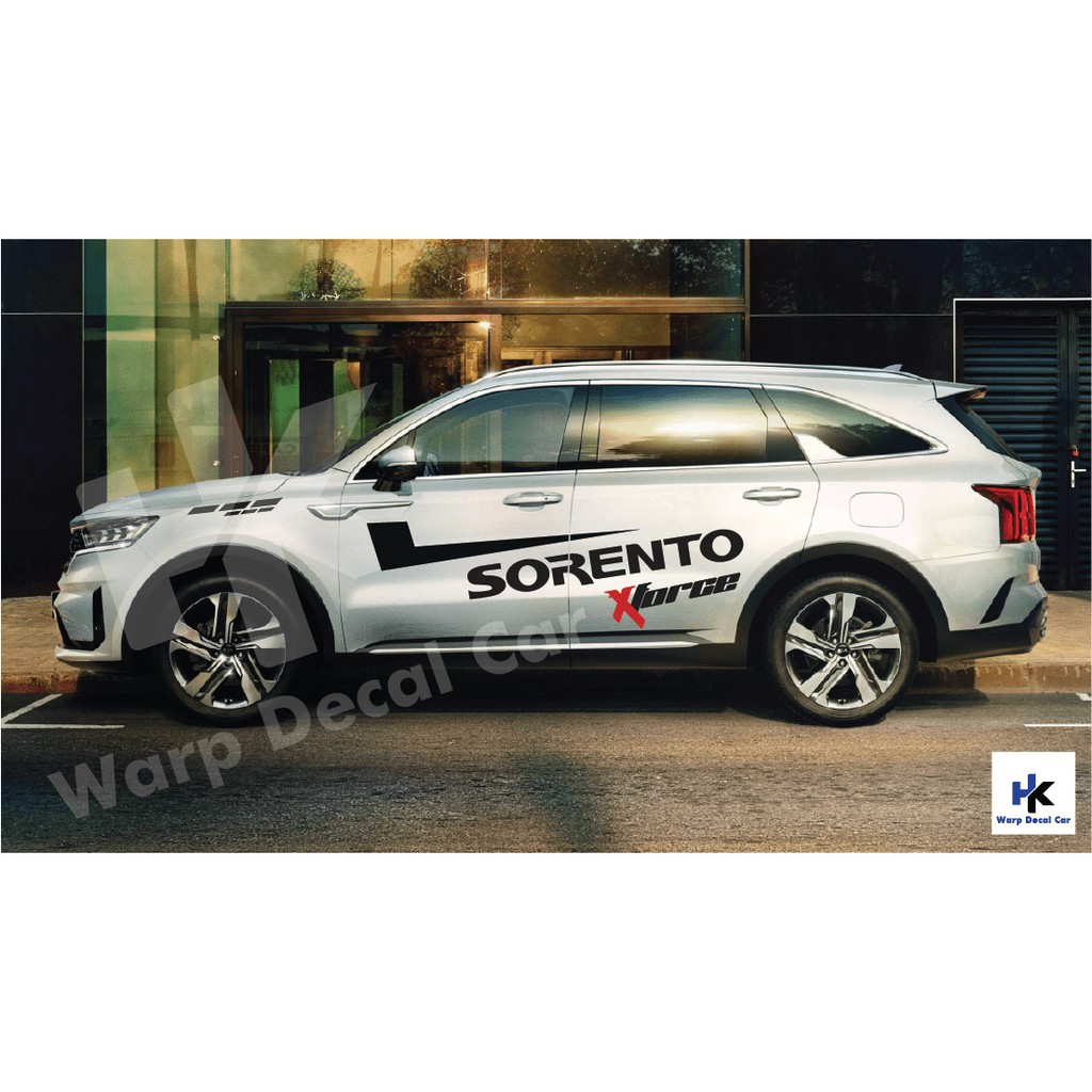 Tem xe KIA Sorento - decal Sorento phong cách thể thao