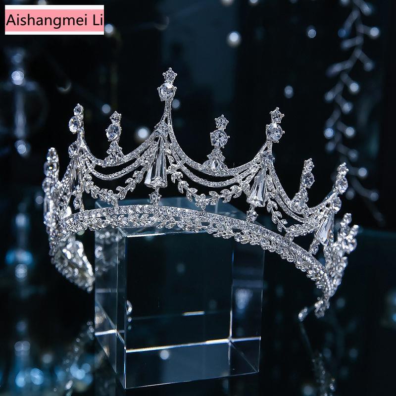 Cài Tóc Hình Vương Miện Đính Đá Sang Trọng Cho Cô Dâu