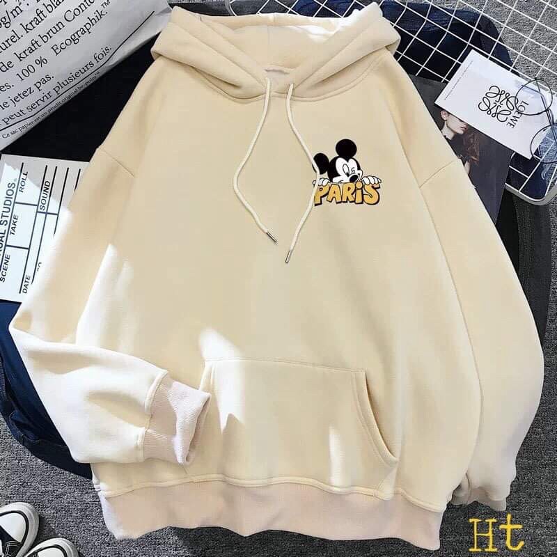 Áo hoodie chuột mich ki pari HT11