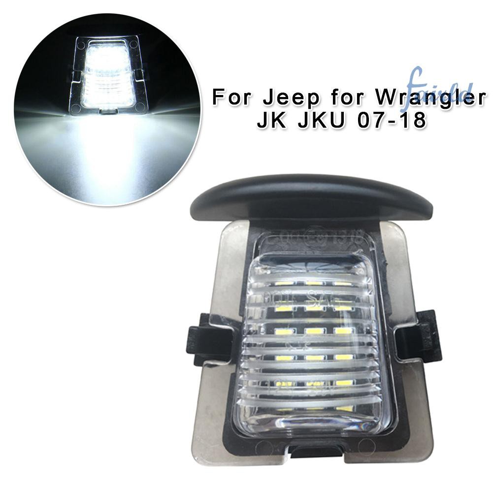 Đèn Chiếu Biển Số Xe 3w Cho Jeep Wrangler Jk Jku 07-18 6000k