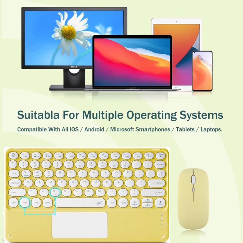 Ốp Lưng Máy Tính Bảng Có Bàn Phím Cảm Ứng Không Dây Cho Samsung Galaxy Tab S6 Lite Samsung Galaxy Tab S6 Lite 10.4 SM-P610 SM-P615