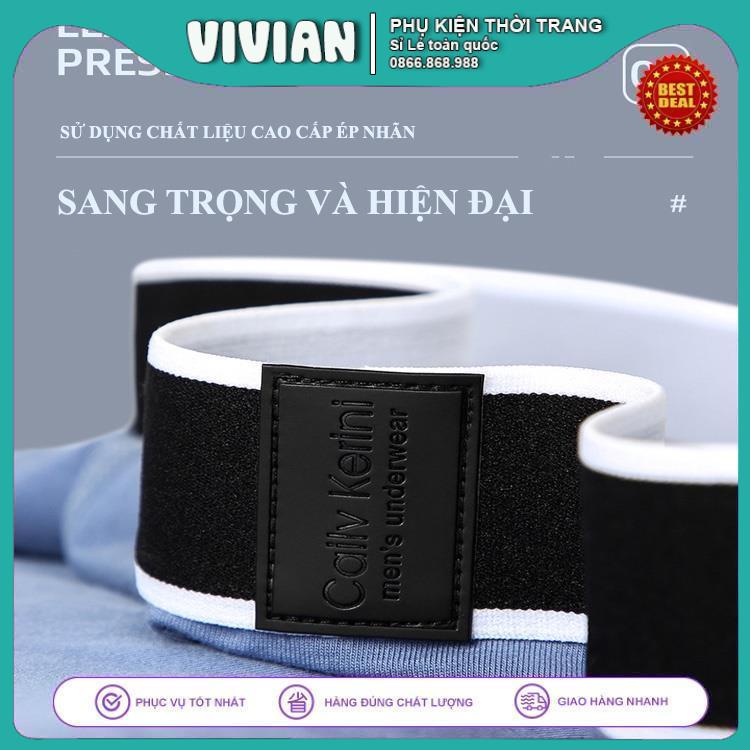 Quần Lót Nam Cailv Kerini Lon ⚓HÀNG NHẬP KHẨU⚓Quần Sịp Đùi boxer cotton thiết kế liền mạch CO DÃN  4 CHỀU, hộp quà tặng