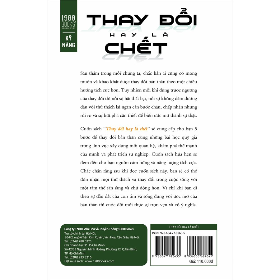 Sách - Thay Đổi Hay Là Chết