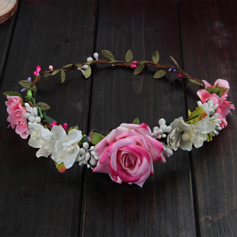 Vòng Hoa Hồng Đội Đầu Thời Trang Cho Nữ