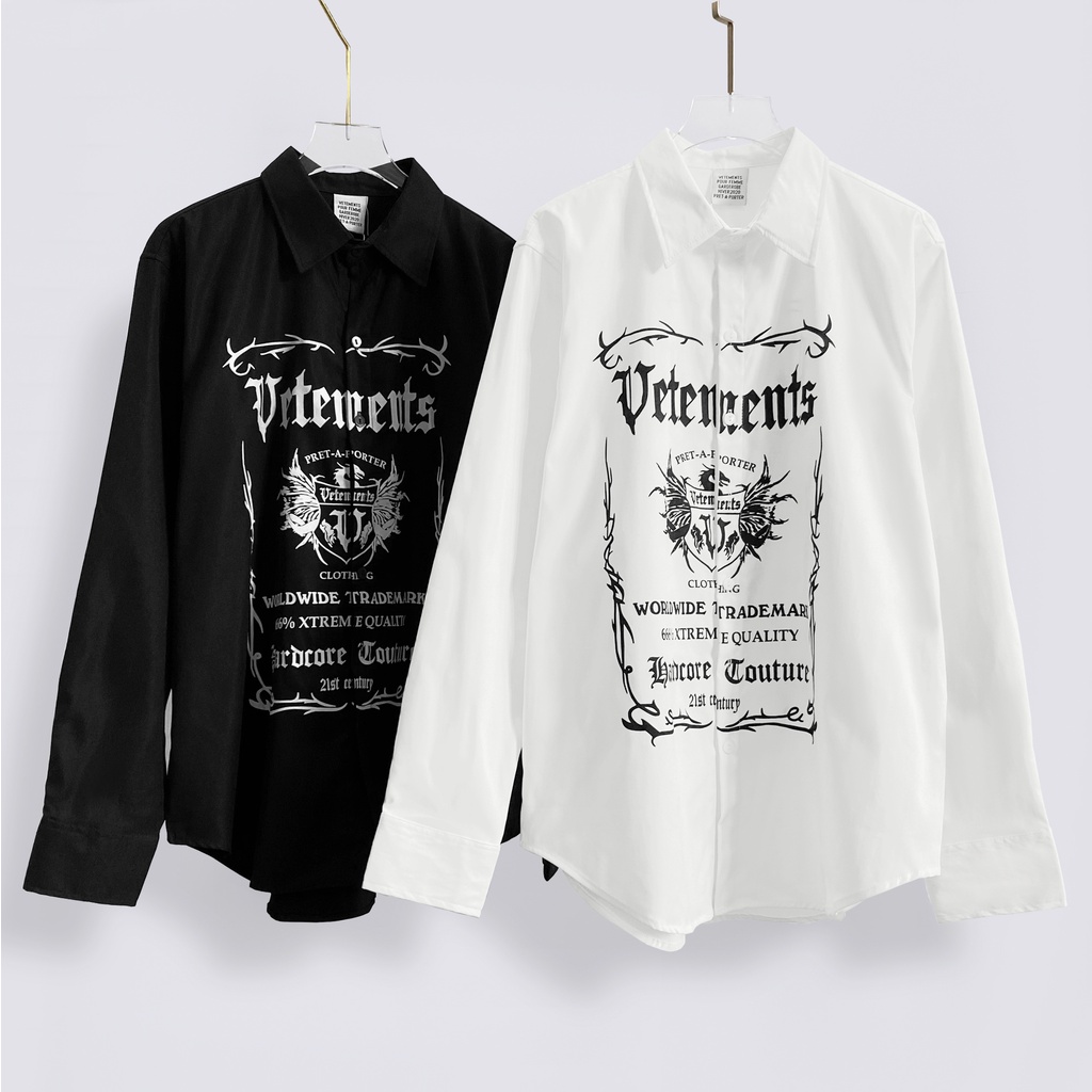 Áo Sơ Mi Dài Tay Ve.te.ments Hàng VNXK, Chất Vải Cao Cấp.