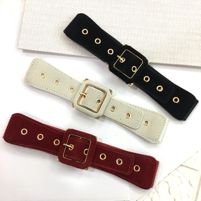 thắt lưng nữ:chun co giãn,bản 4cm,dây nhung(DLVYC8.G0)