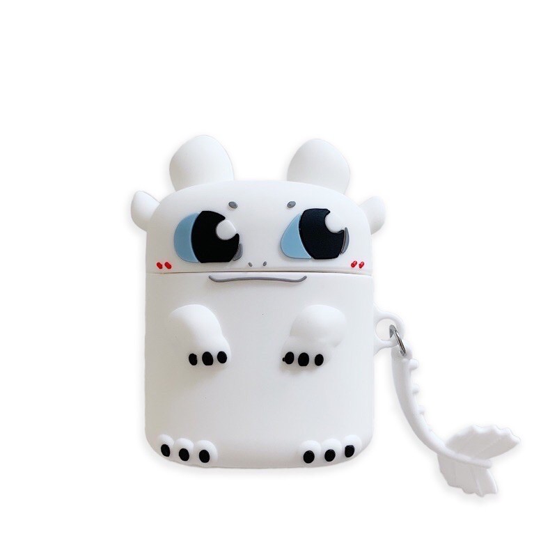 ☘️Tặng kèm móc treo☘️Case Airpod 1 2 Pro i11, i12...- Vỏ bao bọc Rồng Fury đựng tai nghe không dây airpods Breabrick...