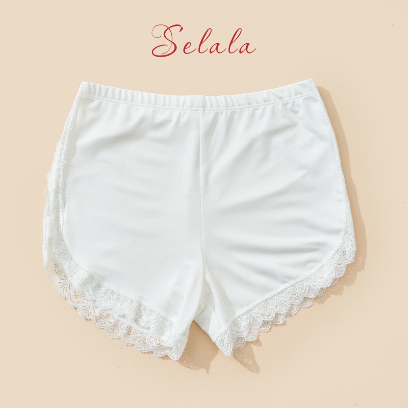 Quần Mặc Váy Selala Chất Su Thoáng Mát Phối Viền Ren QV04