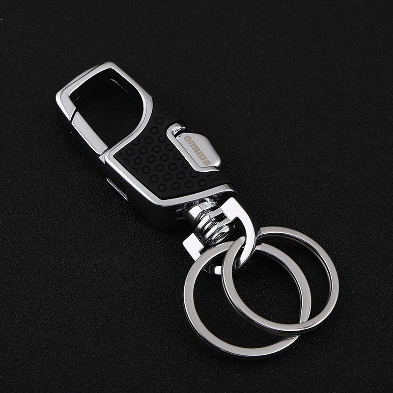 Móc khóa OMUDA 3718 móc khóa ô tô xe máy cao cấp kiểu dáng cổ điển Âu Mỹ chống gỉ sét